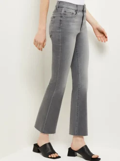 Pants & Shorts|Misook Bridget High-Rise Cropped Bootcut Jeans OvercastRaw