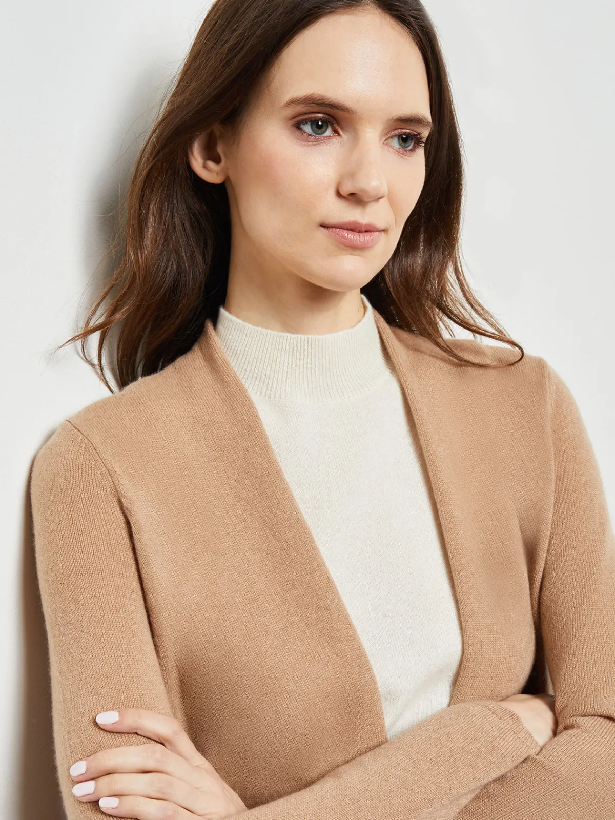 Jackets & Coats|Misook Cashmere Maxi Duster Cardigan Natural