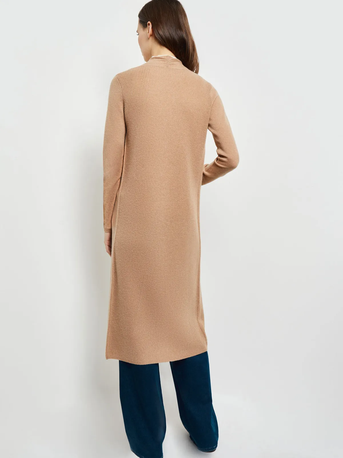 Jackets & Coats|Misook Cashmere Maxi Duster Cardigan Natural