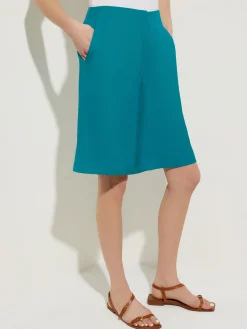 Pants & Shorts|Misook Knee-Length Woven Shorts FrenchBlue