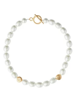 Accessories|Necklaces|Misook Mother of with Beaded Accent Necklace Pearl