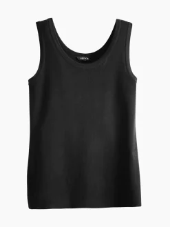 Tops & Tees|Tanks|Misook Scoop Neck Tank Top - Sleeveless Top | Black