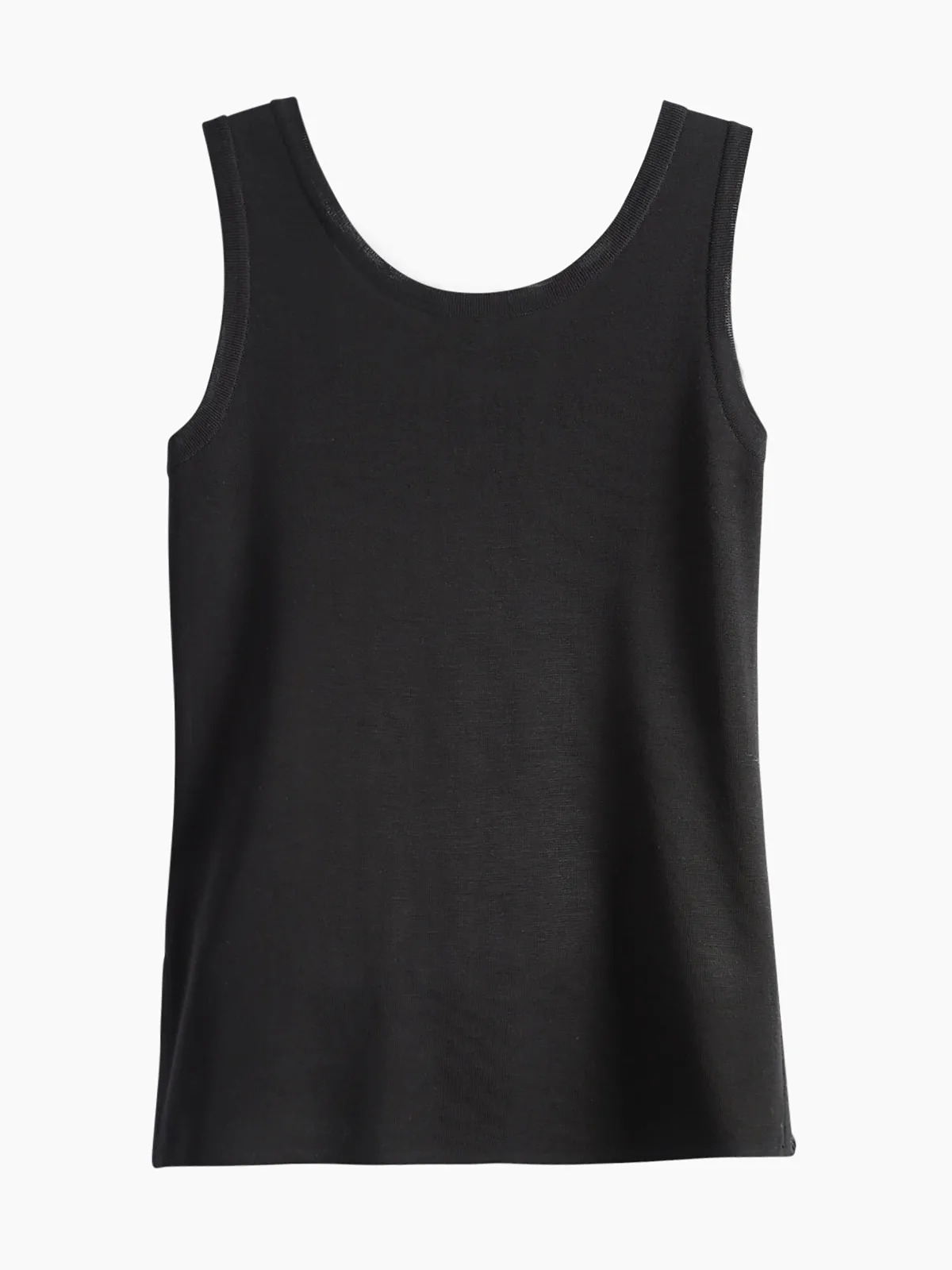 Tops & Tees|Tanks|Misook Scoop Neck Tank Top - Sleeveless Top | Black