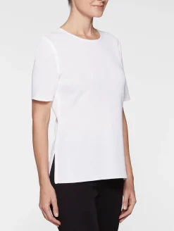 Tops & Tees|Misook Short Sleeve Knit Tunic White