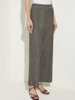 Pants & Shorts|Misook Tweed Wide Leg Knit Pants Mink/Black/NewIvory